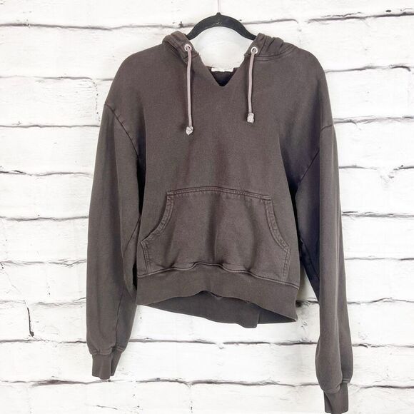 Good American Women's  Brown Hoodie Size 1 Balloon Sleeve Casual S - Picture 1 of 5